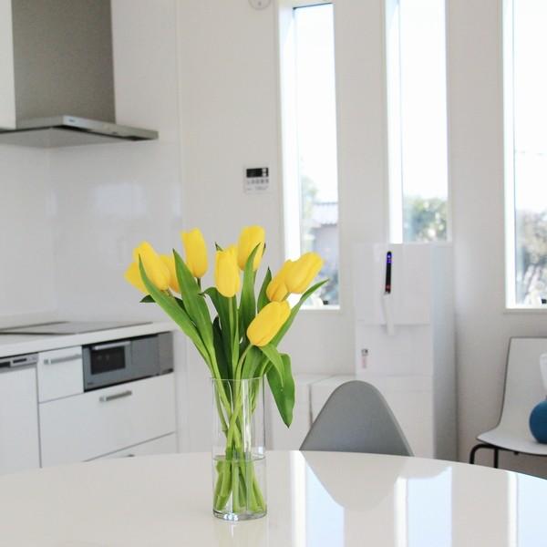 シンプルフラワーベース ガラス クリア フラワーベース 北欧インテリア インテリア雑貨 おしゃれ 北欧雑貨 花器 花瓶