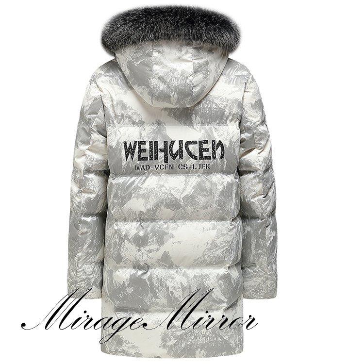 開梱 設置 無料 ダウンジャケット 冬服 アウター 防風 保温 軽量 ロングコート メンズ ダウンコート フード付き 厚手 暖かい 迷彩 紳士服 キルティング ダウンコート 色 黒