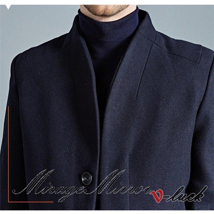 年中無休 ロング丈 ジャケット ビジネス チェスターコート メンズ ウールコート アウター 防寒 紳士服 春物 チェスターコート 色 ネイビー Mendartpropiedades Com Ar