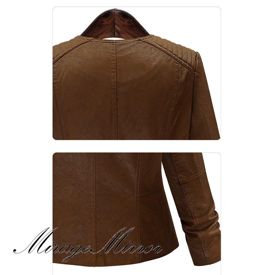 注目ブランドのギフト レザージャケット レディース ライダースジャケット フェイクレザージャケット 春アウター コート 21秋冬新作 ライダースジャケット サイズ 5xl Mueblesactivos Com