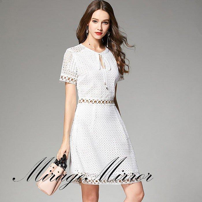 激安店舗 ワンピース 結婚式 レディース ワンピース 半袖 膝丈 ワンピース レースワンピース フレアワンピース チュニック 21春夏新作 ワンピース カラー ホワイト シルバー金属 Www Esserrepharma Com