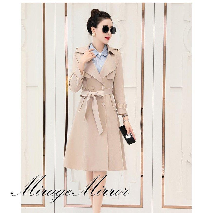 数々のアワードを受賞 トレンチコート レディース 新作登場 通勤通学 無地 アウター カジュアル ゆったり チェスターコート スプリングコート コート アウター