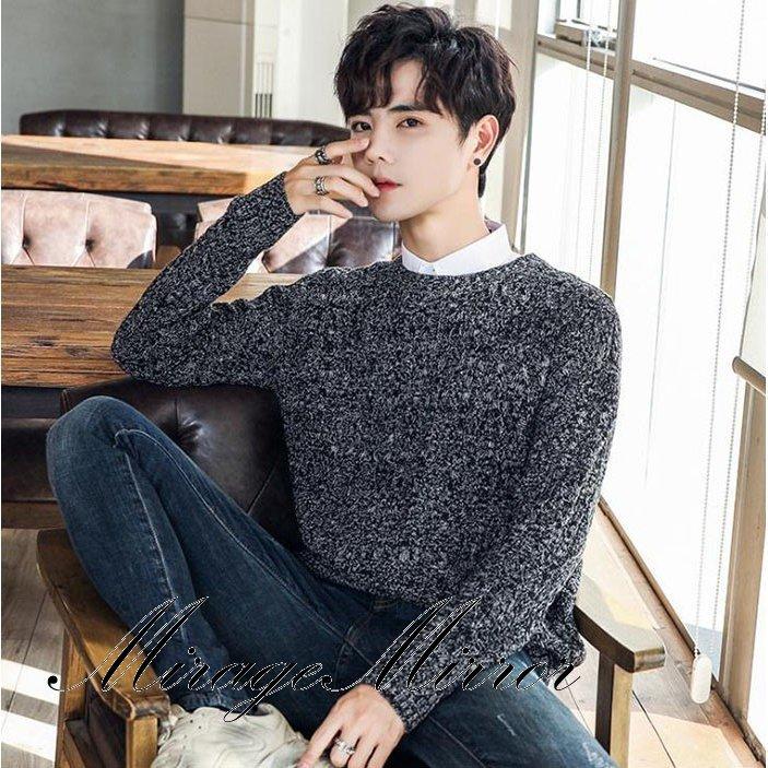 新品 セーター メンズ おしゃれ ビジネス トップス クールネック ニットセーター 長袖 薄て 通勤 オフィス ニットソー ケーブルニット 暖かい ニット セーター カラー ベージュ Panero Shop