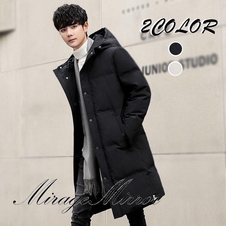 コンビニ受取対応商品 ダウンコート メンズ コート ダウンパーカー ベンチコート 防寒 軽量 冬服 40代 アウトドア アウター ロング丈 フード付き 通勤 ビジネスコート スリム 韓国風 売り切れ必至 Goodness Toluosofowora Com