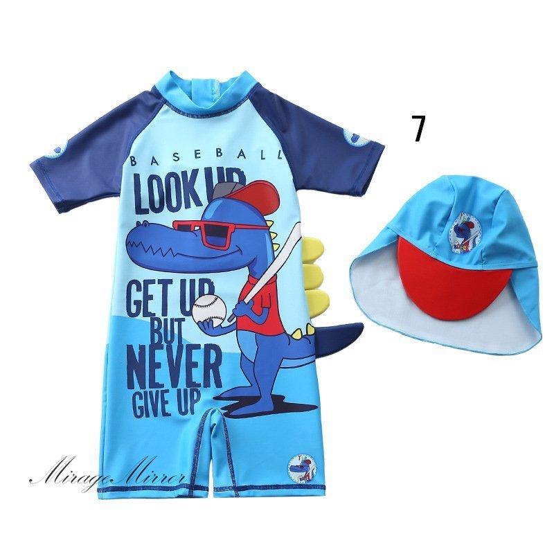 赤ちゃん 水着 ベビー 水着 男の子 おしゃれ キッズ水着 帽子付き ラッシュガード スクール水着 キッズ 半袖 キッズみずぎ 恐竜 小学生 保育園 幼稚園 プール Mr32 Kids ミラージュミラー 通販 Yahoo ショッピング
