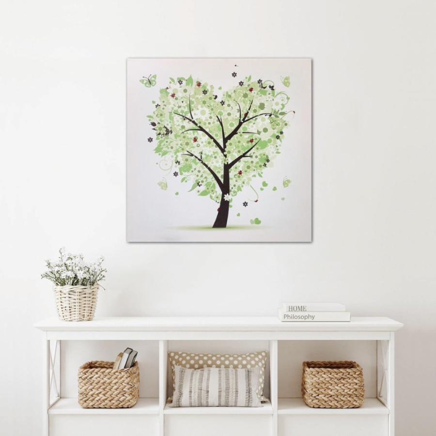 絵画 アートパネル 2枚セット 北欧 おしゃれ 壁掛け 花 葉 植物 緑