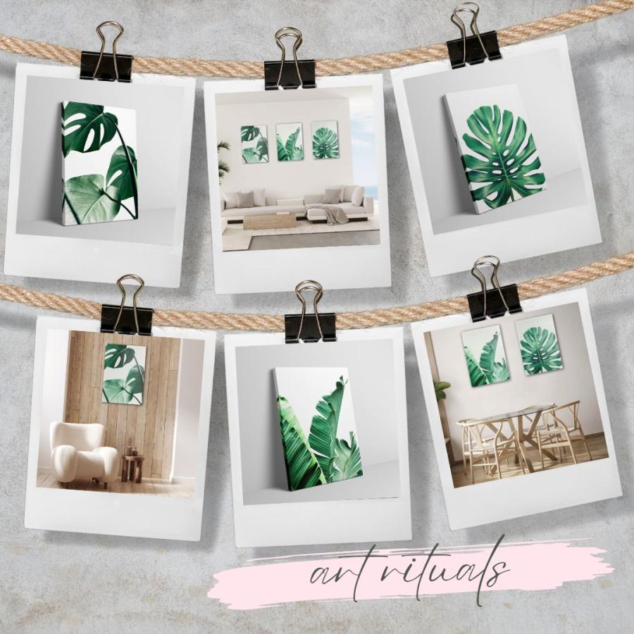絵画 アートパネル 3枚セット 北欧 おしゃれ 壁掛け 花 葉 植物 モダン