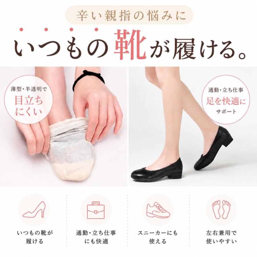 外反母趾 サポーター 親指 シリコン 左右兼用 衝撃吸収 負担軽減 2個
