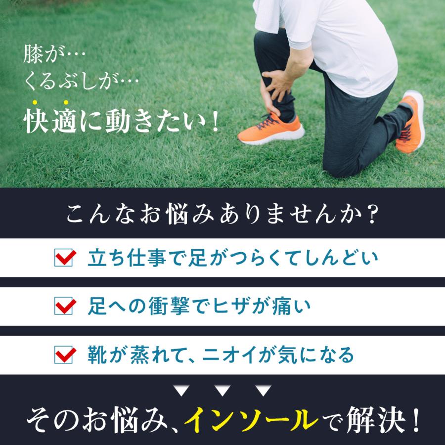 インソール 衝撃吸収 中敷き スポーツ アーチサポート 衝撃分散吸収 