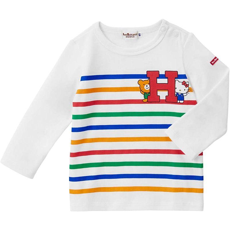 ミキハウス ホットビスケッツ 73-5206-821 ハローキティ コラボ 長袖ボーダーTシャツ (120, マルチ)|mirai-hoping|04