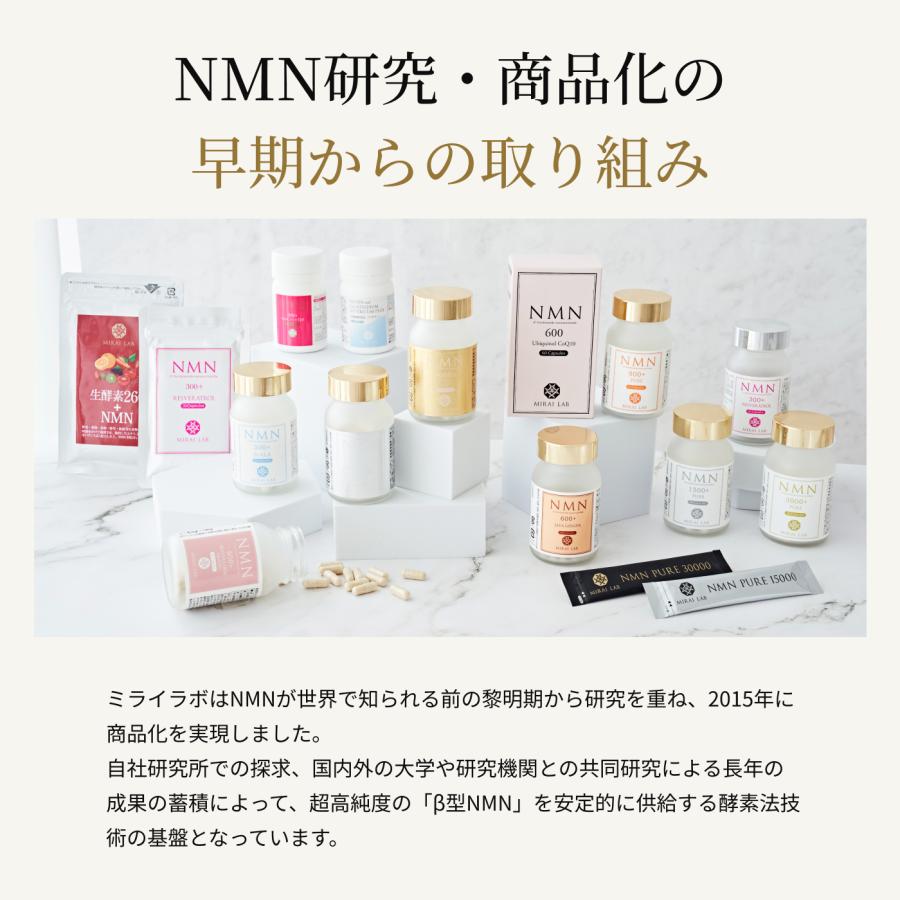 MIRAI LAB ミライラボ NMN サプリメント 日本製 30000 β型NMN 国産 高