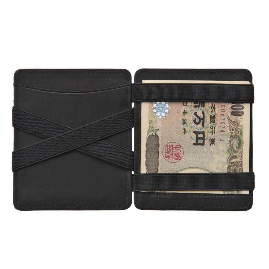【日本ブランド】リサイド マジックウォレット（本革・黒）不思議なお財布 マジックウォレット】MAGIC WALLET | R/E SIDE（リサイド）便利な革製品