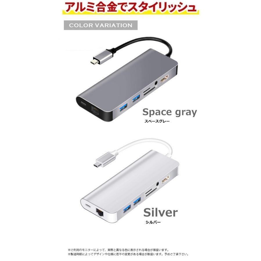 Usb C ハブ 8in1 4k Hdmi出力ポート Hdmiケーブル 高解像度 Lan ケーブル Hdmi変換ケーブル Tv 出力 コンパクト Usb 3 0ポート 高速データ転送 ネコポス 124 未来プラスショップ 通販 Yahoo ショッピング