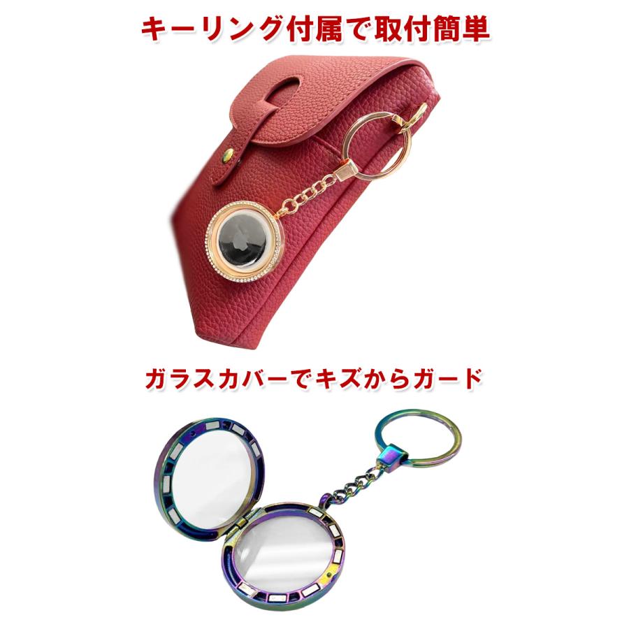 AirTag ケース 保護ケース ラインストーン キラキラ ガラス AirTag専用 マグネット キーリング キーホルダー型ケース  紛失防止【ネコポス】 : 未来プラスショップ - 通販 - Yahoo!ショッピング