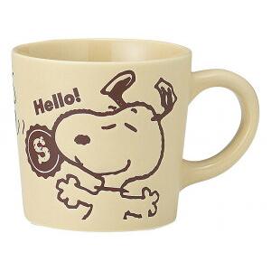 スヌーピーhello撥水マグ ベージュ 金正陶器 陶器 マグカップ ミライ 通販 Yahoo ショッピング