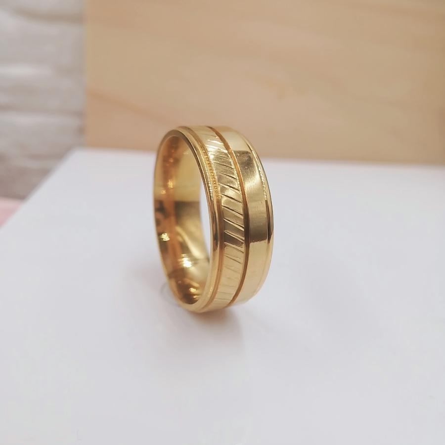 捧呈 大きいサイズリング メンズリング27号リングゴールド調幅8ｍｍ彫刻リング ステンレスリングメンズ指輪 卸売見本訳ありリング
