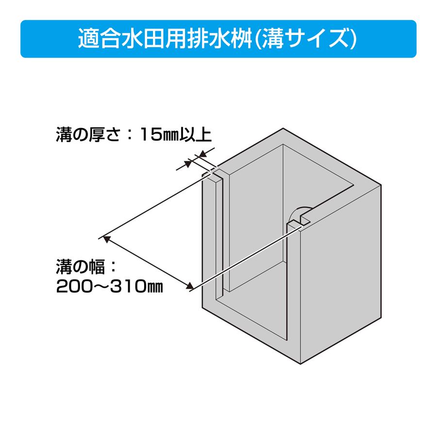 排水革命 堰板　　水田　田んぼ　排水桝｜mirai-web｜02