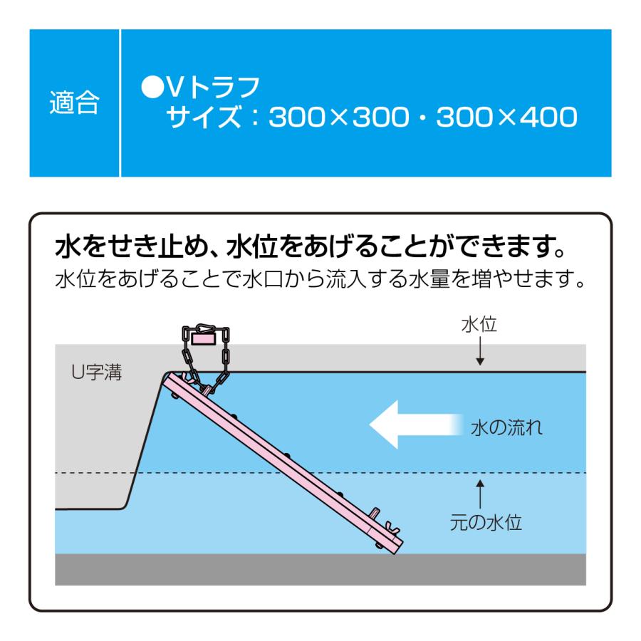 水路調整堰板 水田 田んぼ U字溝 水深 調整 : 未来工業 Yahoo!店