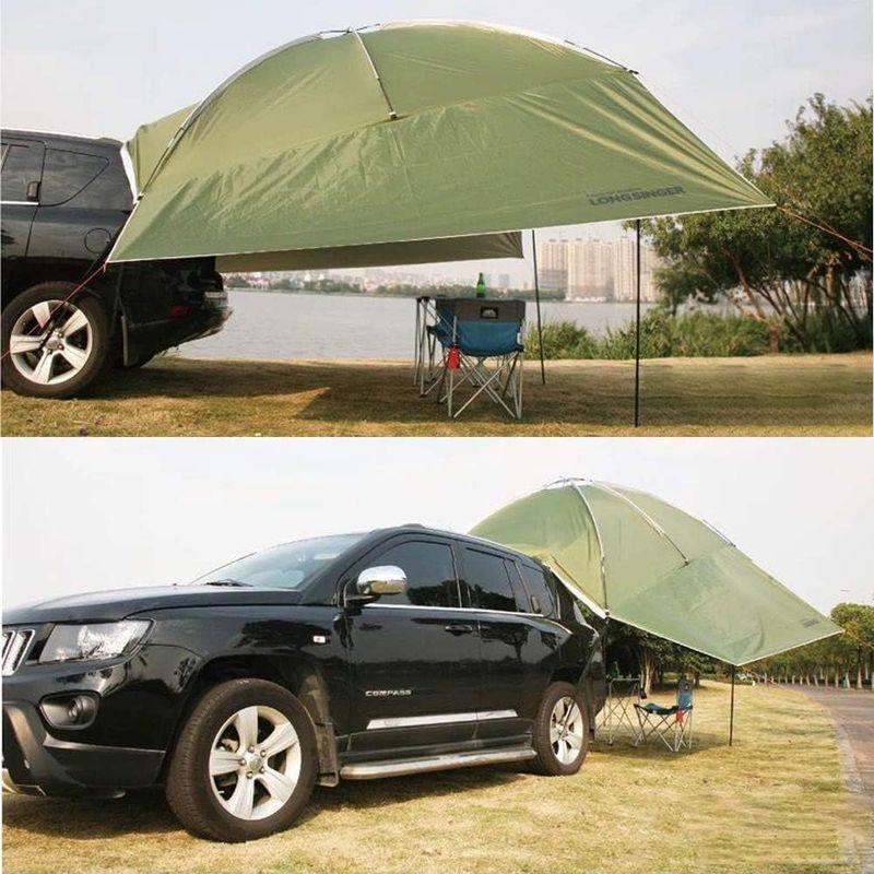 Kadahis タープ テント カーサイドタープ 車用 日よけカーテント 設営簡単 単体使用可能 5-8人用 キャンプ テント アウトドア - 2