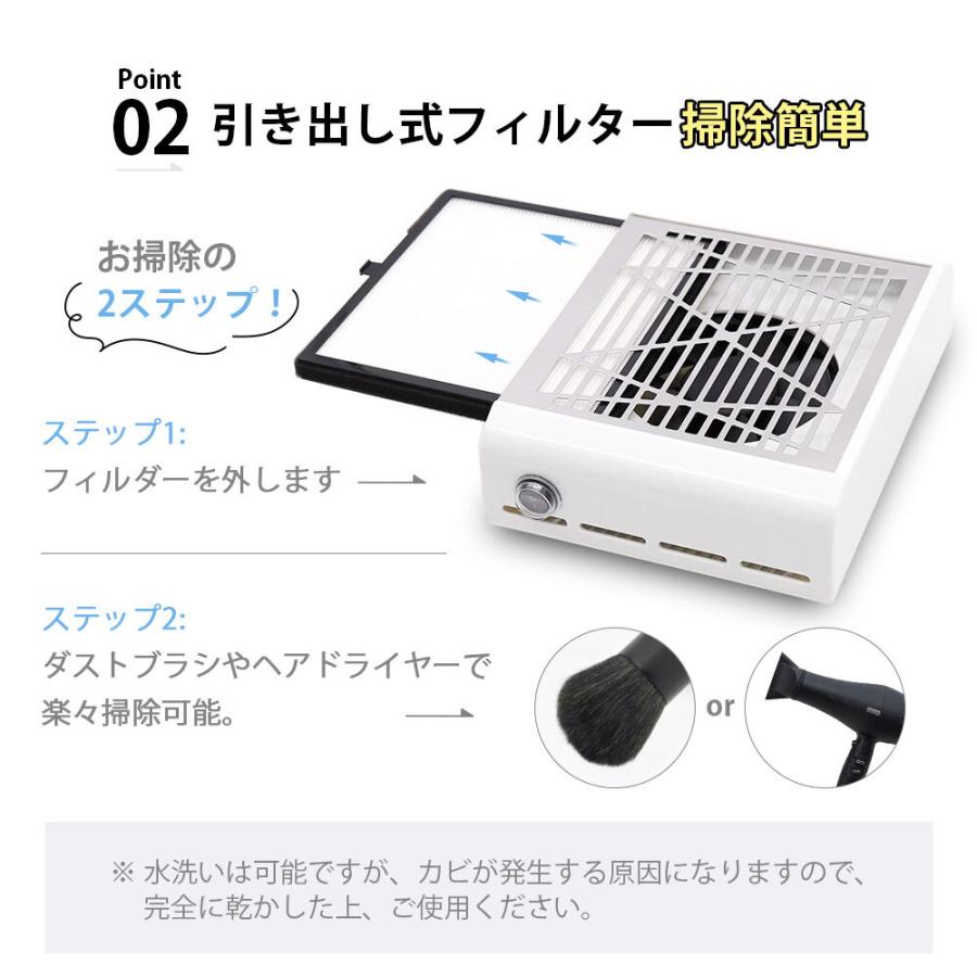ネイル 集塵機 ネイルダストコレクター 静音 ネイルダストクリーナー