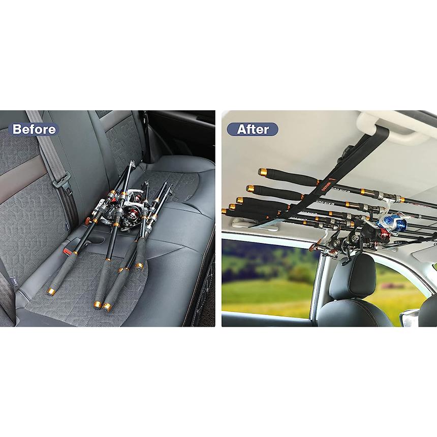 ロッドホルダー 車載用 釣り竿収納 2本セット 5本収納可能 釣り道具