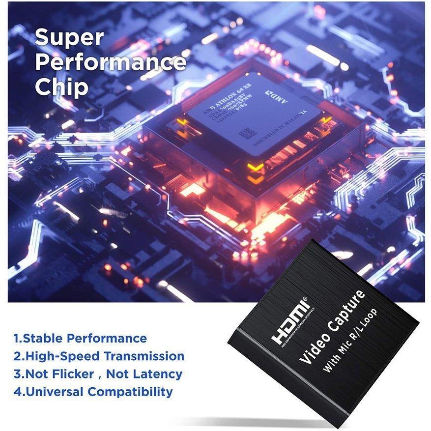 キャプチャーボード ゲームキャプチャカード マイク入力 3.5mmジャック