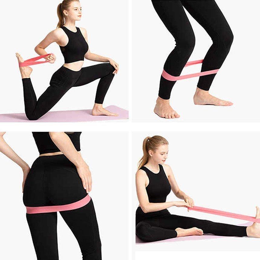 爆買 エクササイズバンド 5本セット トレーニングチューブ