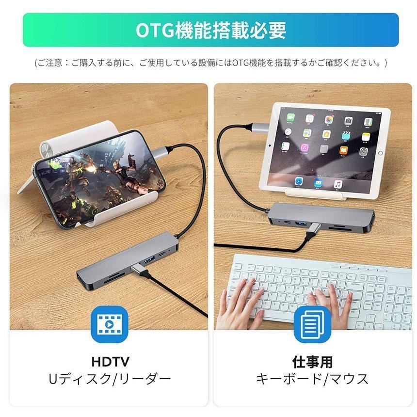 USB C ハブ Switch HDMI USB Type C ハブ 6in1 MacBook Pro Air USB3.0 ハブ 6ポート 4K H 送料無料｜mirai22｜10