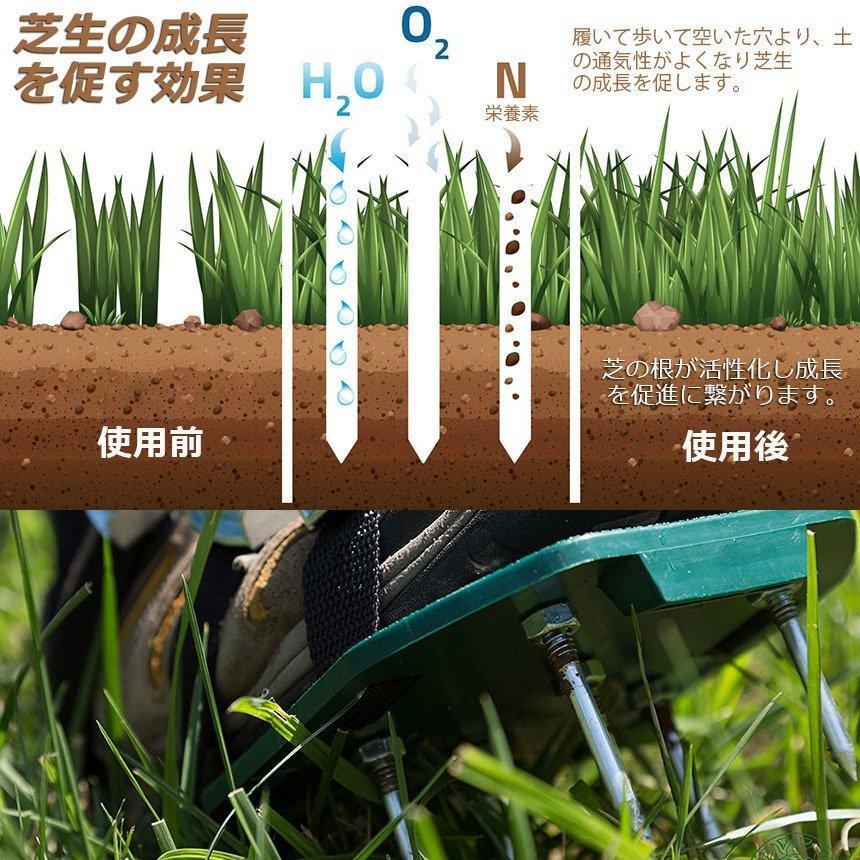 爆買 ガーデンスパイク 3足セット 芝生 エアレーション 芝パンチ 芝生穴あけ ガーデン スパイク シューズ 取り付け簡単 農作業 シューズ 園芸 シ