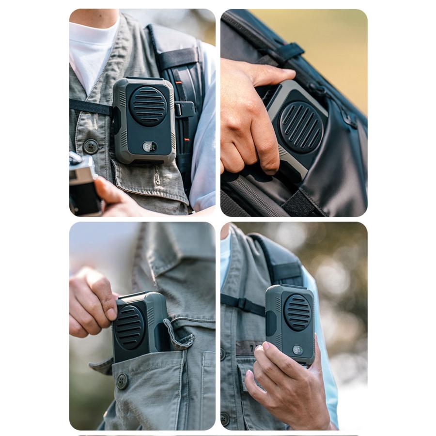 扇風機 腰掛けファン 首掛けファン ポータブル扇風機 3個セット