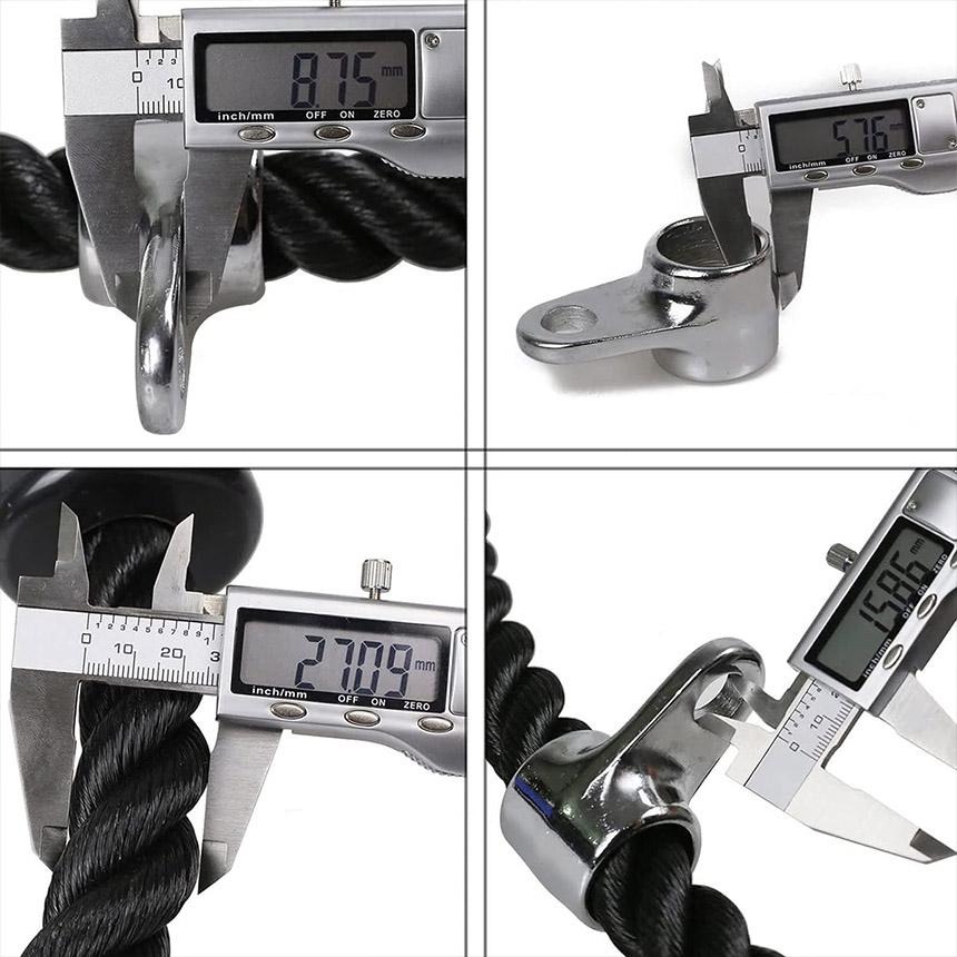 トライセップロープ ダブルロープ トレーニング器具 筋トレ ロープ