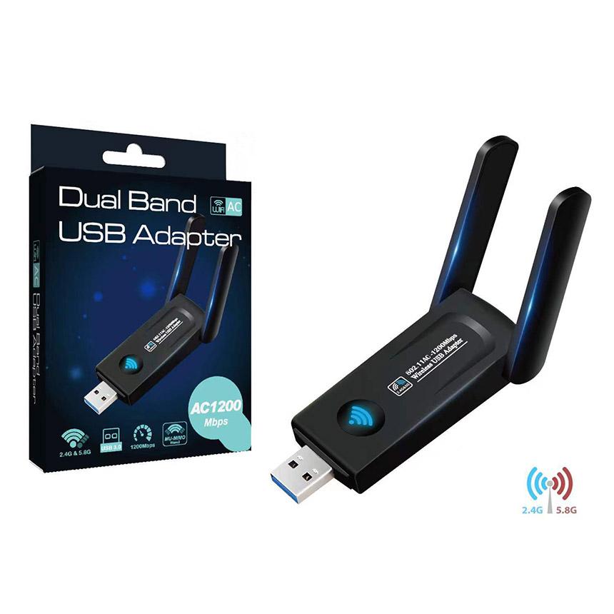 65インチWi-FiUSB WiFi 無線LAN 子機 1200Mbps USB USB3.0 対応 アダプタ ネットワーク