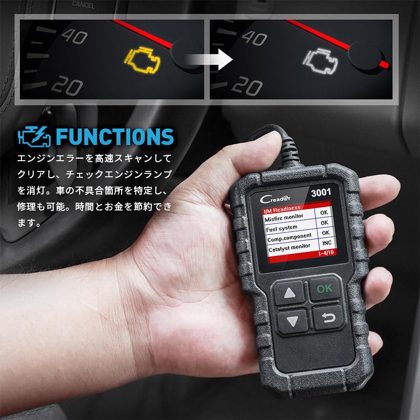 OBD2 故障診断機 車 日本語対応 3個セット スキャンツール 有線 OBD2 故障診断機 車 日本語対応 3個セット スキャンツール 有線