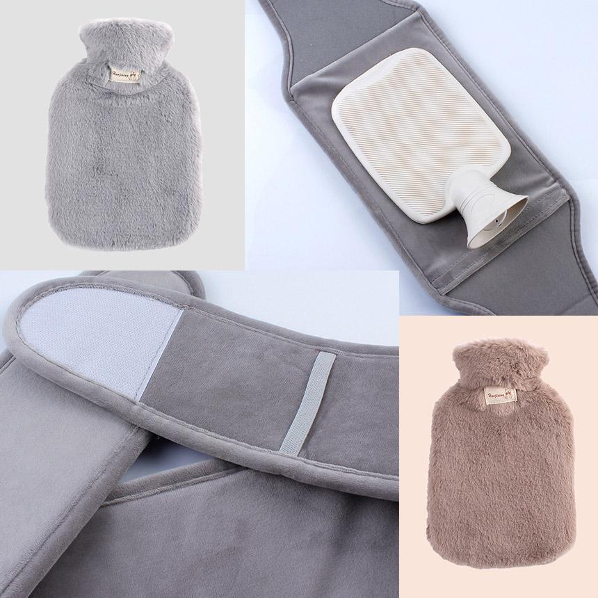 湯たんぽ 2WAY 腹巻き 1000ml お湯 ゆたんぽ 注水式 お腹 腰 温める