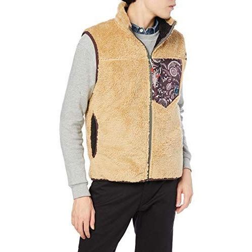 新版 チャムス ベスト Bonding Fleece Vest Beige Paisley 日本 L 日本サイズl相当 売れ筋 Zoetalentsolutions Com