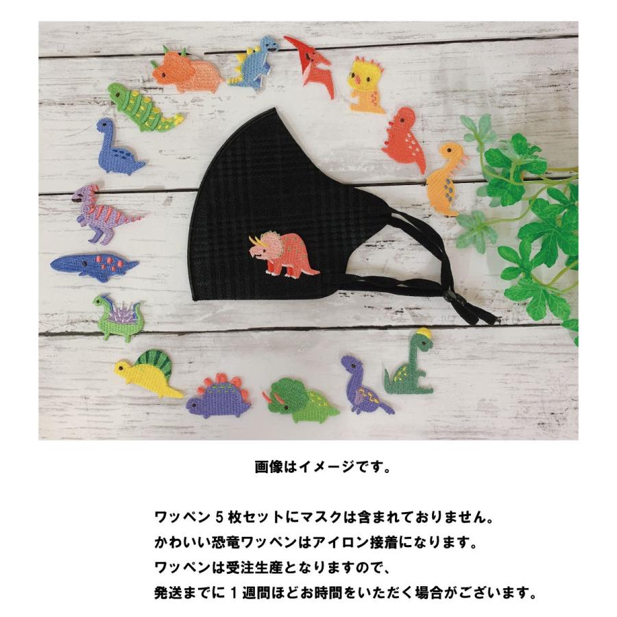 ワッペン 恐竜 5枚セット 幼稚園 2 日本製 子供 マスク Tシャツ 肌着 タオル 帽子 アイロン接着 手芸 ハンドメイド ミ二ワッペン アップリケ 刺繍ワッペン Patchk2 Miraifam 通販 Yahoo ショッピング