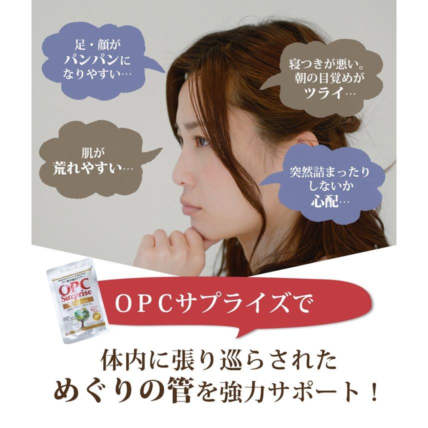 むくみ サプリ サプリメント ケア むくみ解消 ムクミ 脚 足 太もも 顔 下半身 ふくらはぎ OPCサプライズプレミアム  （360粒入り/1瓶）｜miraiimage｜12