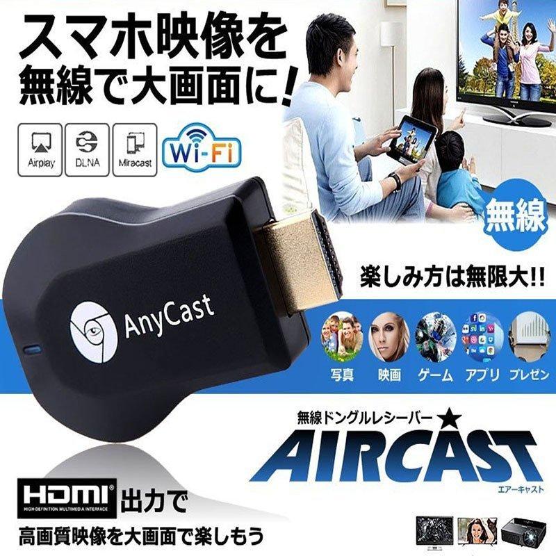AnyCast 2.4G ワイヤレス ディスプレイアダプター ドングル ドングル