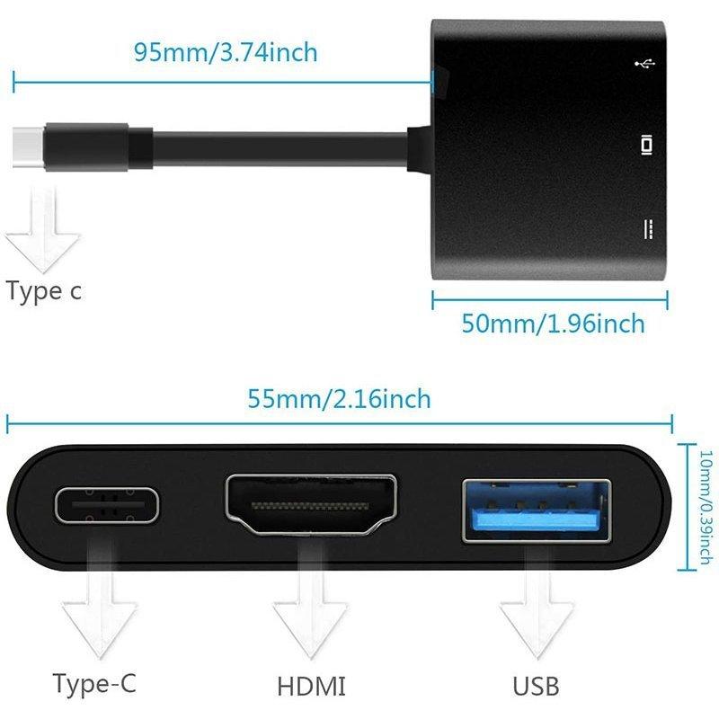 Type C Switch HDMI 出力 3in1 Switch ドック スイッチ Type C to HDMI変換アダプター テレビ コンピュータ 送料無料｜mirainet｜10