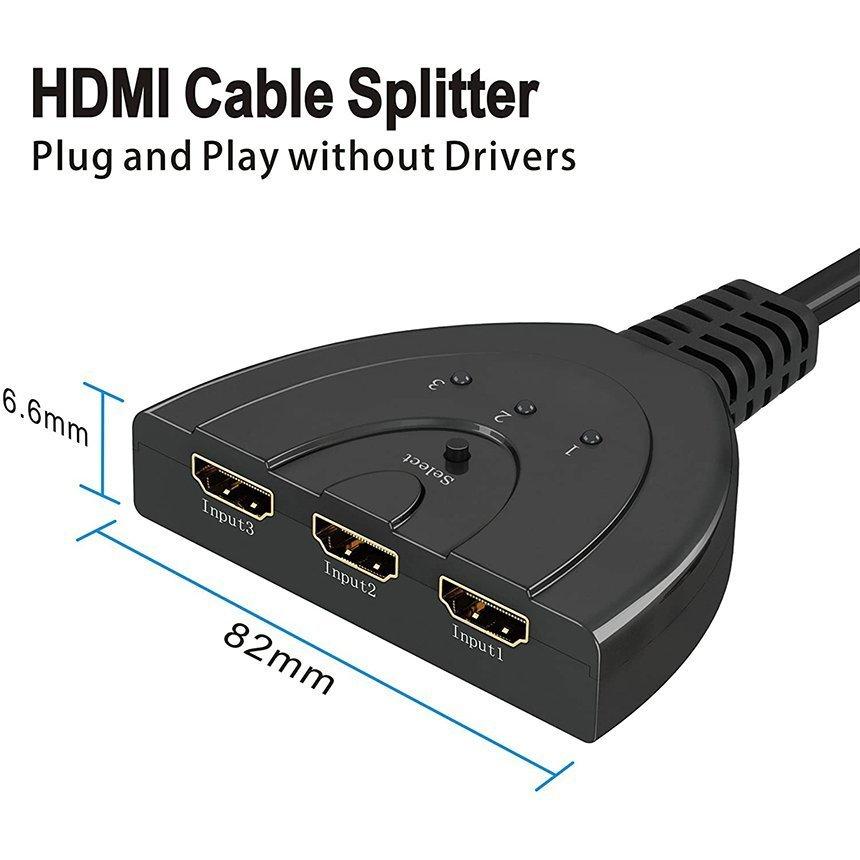 ワインレッド❣WINDOWS10❣メモリ4G❣オフィス❣HDMI❣テンキ付き HDMI 切替器 分配器 セレクター 3入力1出力 1080p 3D対応 電源不要 DVD