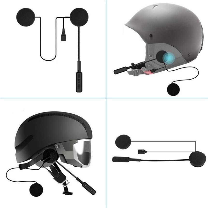 バイク用イヤホン 2台セット bluetooth 5.0 ヘルメット イヤホン 自動