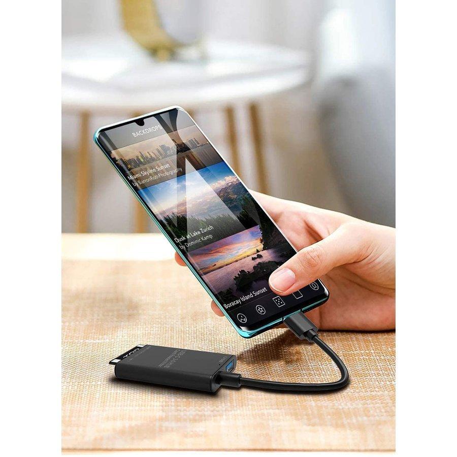 USB Type C カードリーダー 3in1 USB3.0 メモリカードリーダー 高速