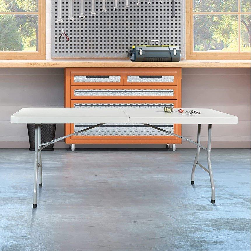 ワークテーブル 2台セット 作業台 作業テーブル 折りたたみ式 幅180cm