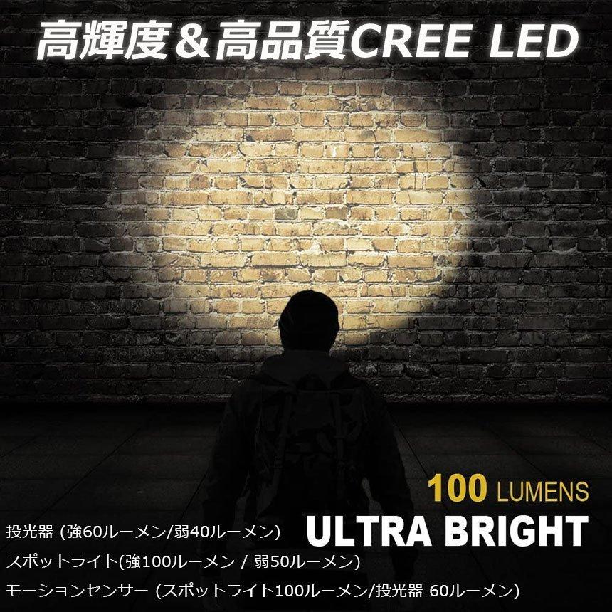 キャップライト ヘッドライト 2WAY 充電式 帽子ライト クリップ式