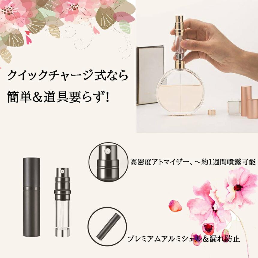 ミニ香水セットケース付き　引取り限定 アトマイザー 香水 詰め替えボトル 香水ボトル 2個セット 携帯