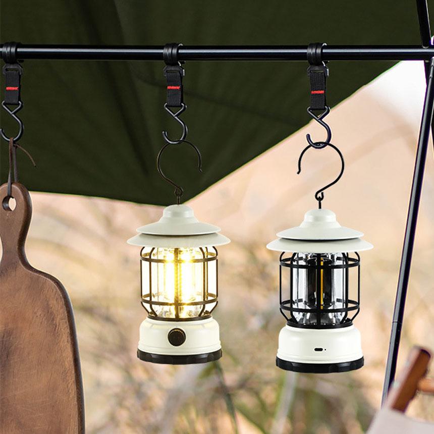 ランタン 屋外 おしゃれ LED ランタン レトロ 無段階調光 USB充電式 小型 暖色 アウトドア キャンプ用品 応急 防災 停電用 リチウム電池内蔵 キャンプ用品 | ブランド登録なし | 15
