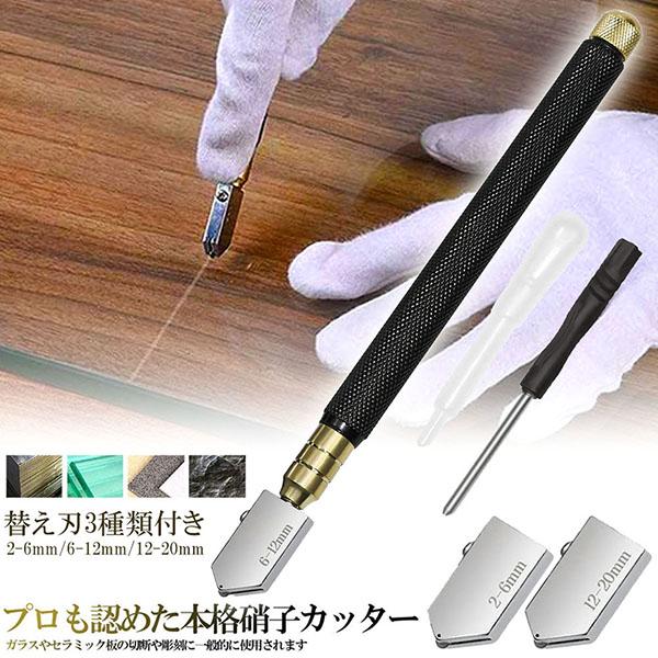 ガラスカッター オイル式 替刃 5点セット イル補充 ミラータイルカット 硝子カッター スポイト スポイド 超硬ガラス 切削工具 ローラータイプ 替刃 の商品画像