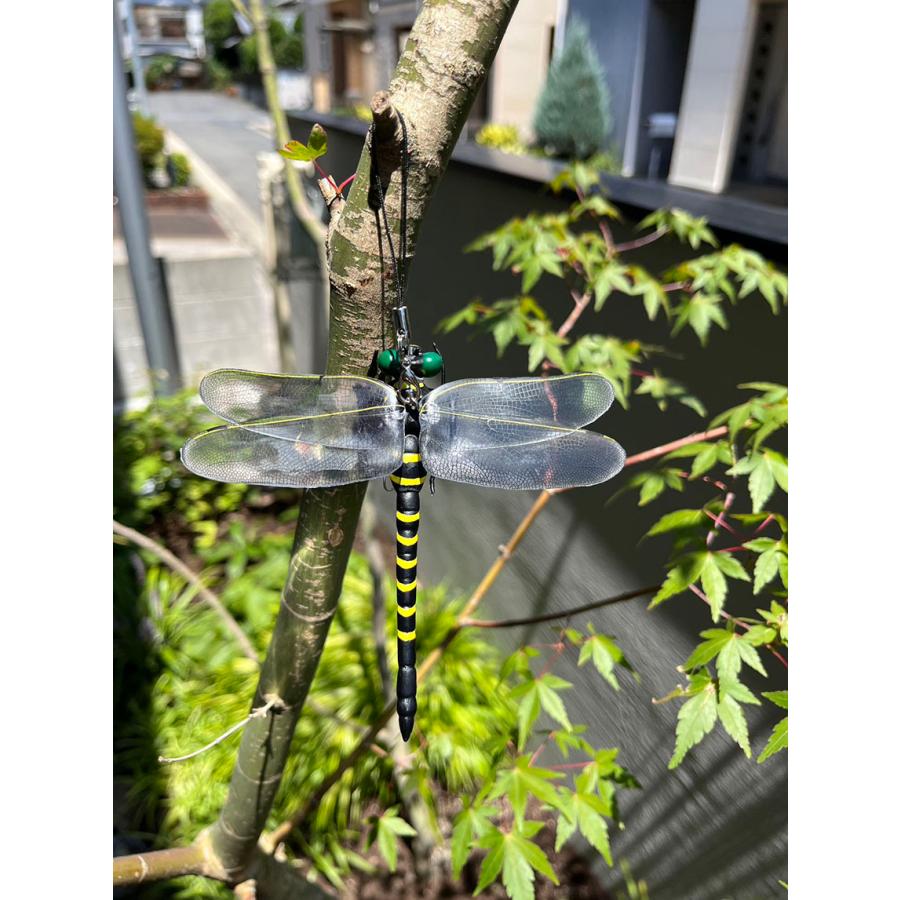 オニヤンマ 虫除け 虫対策 安全ピン付き ストラップ付き トンボ 虫よけ