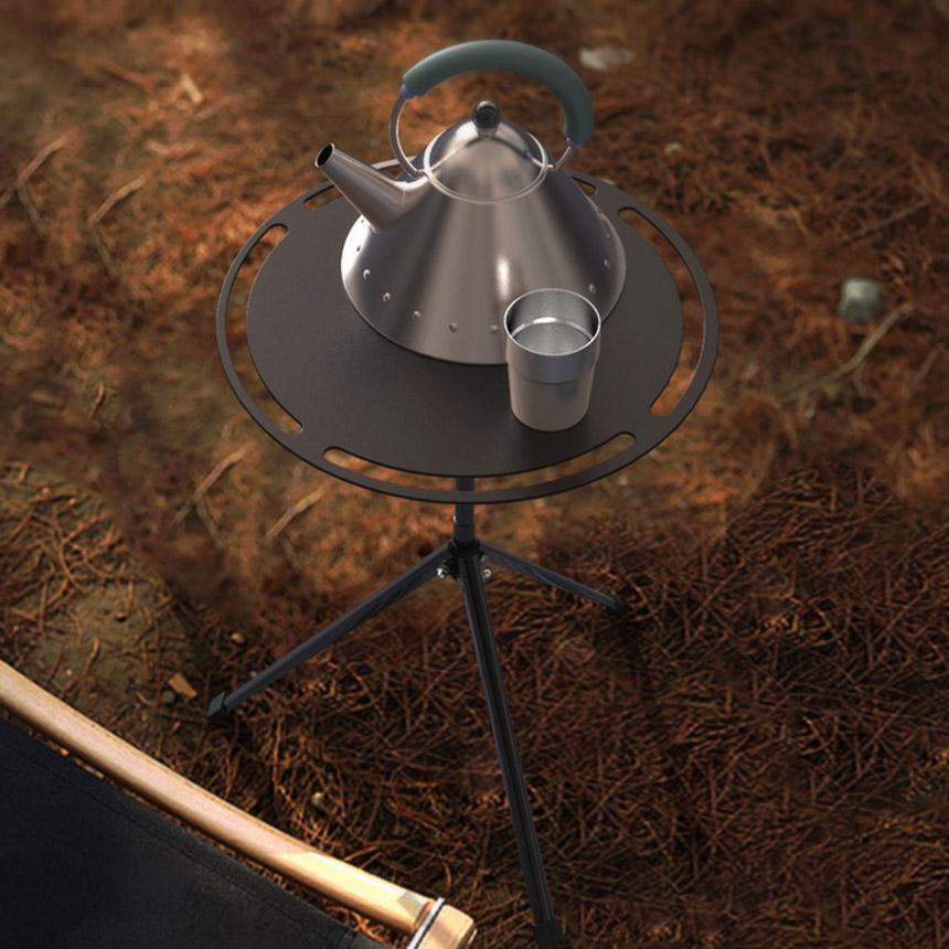 キャンプテーブル 3台セット ラウンドキャンプテーブル 折りたたみ