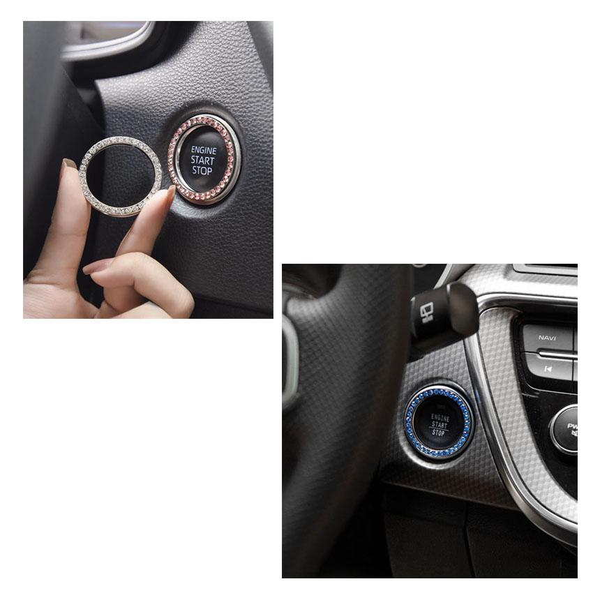 ボタンリング♡ エンジンスタートボタンリング スタートボタンカバー 車用品